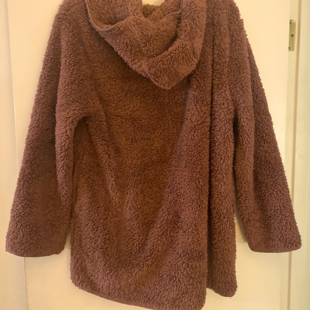 Mav pink Sherpa cardigan